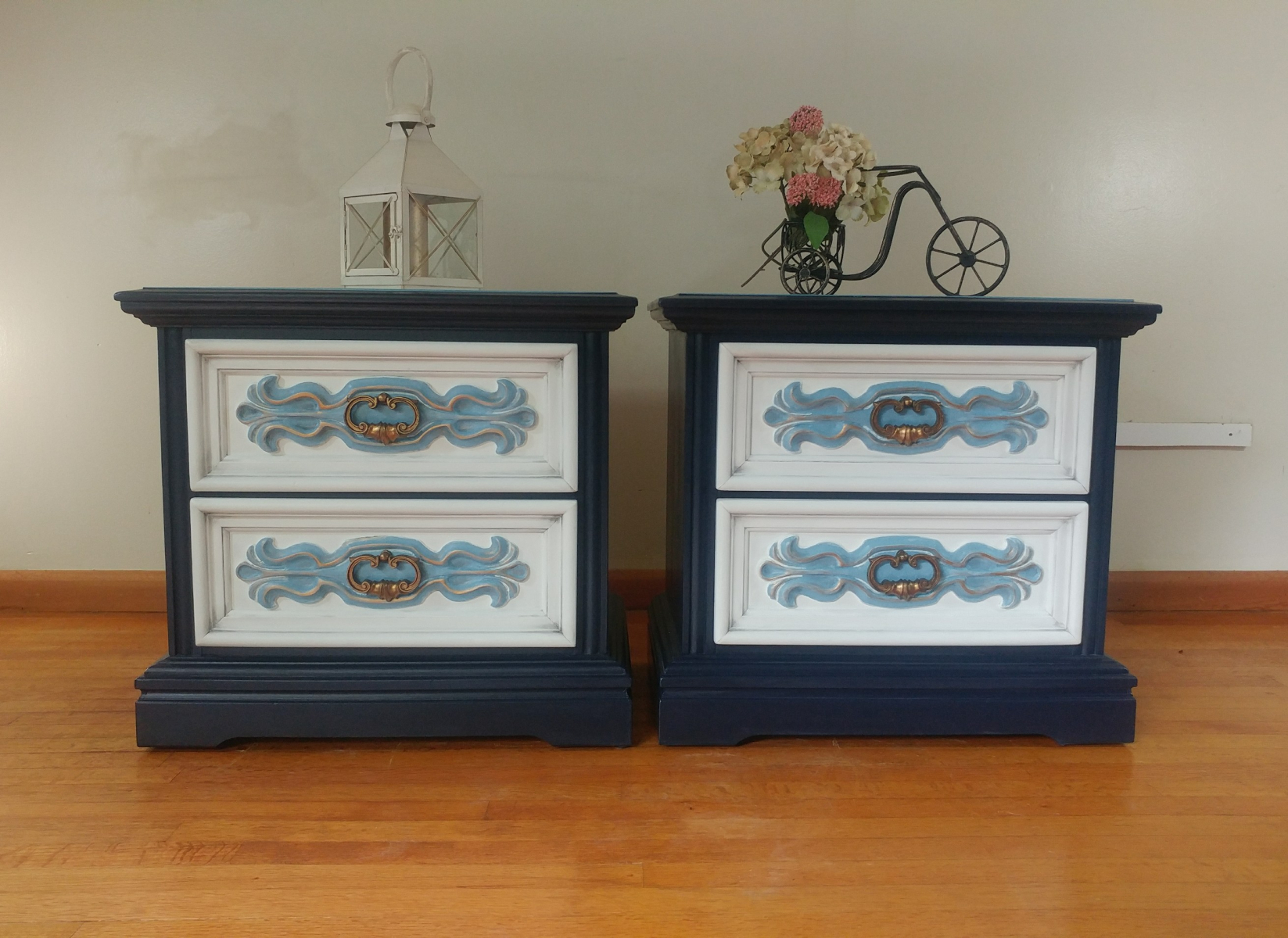 Navy Nightstands
