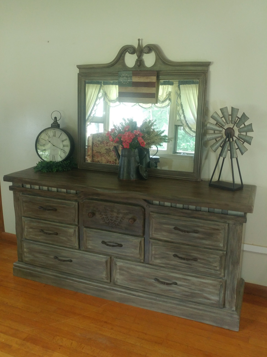 Barn wood dresser