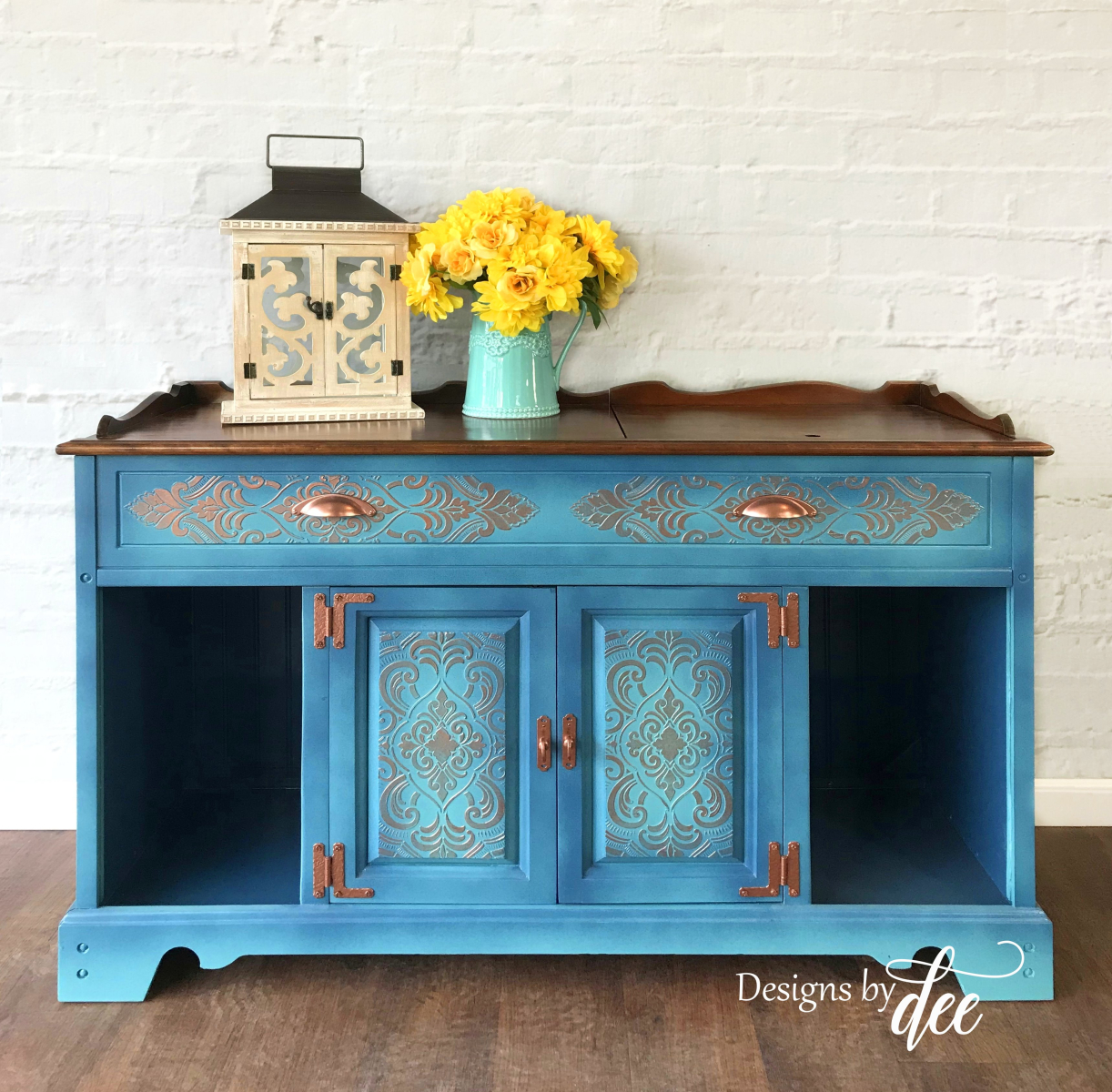 Copper Sink Stereo Cabinet