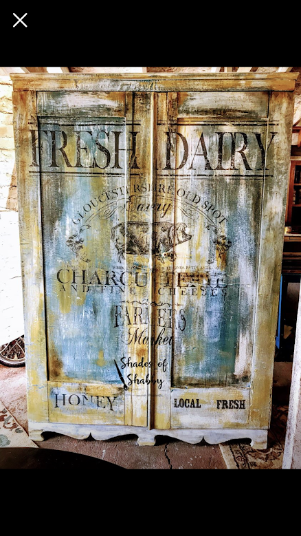 Antique Fresh Dairy Cupboard