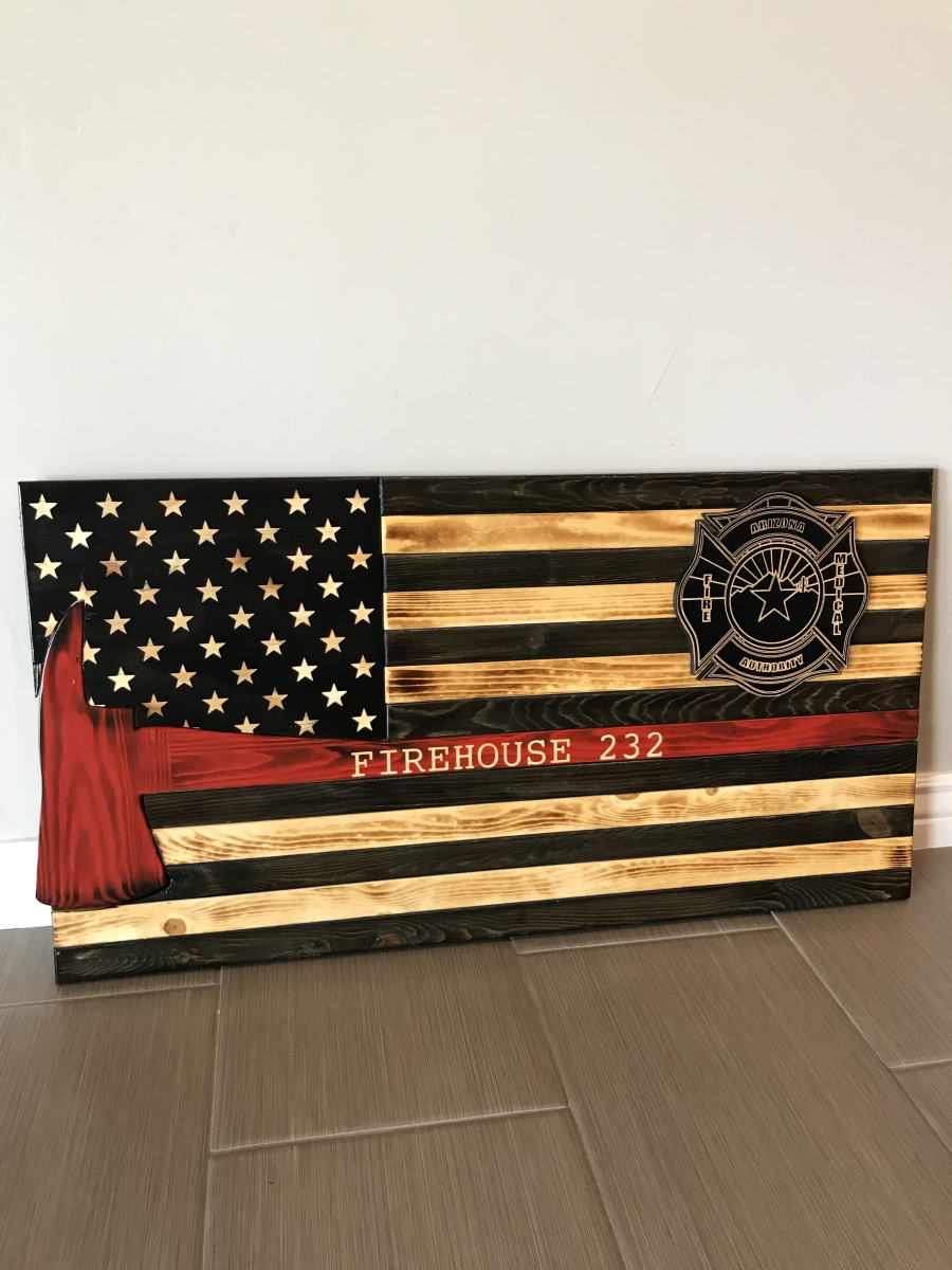Fire Axe American Flag