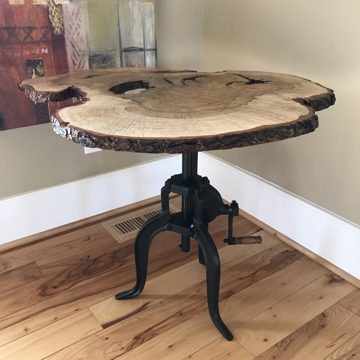 White Oak and Crank Base