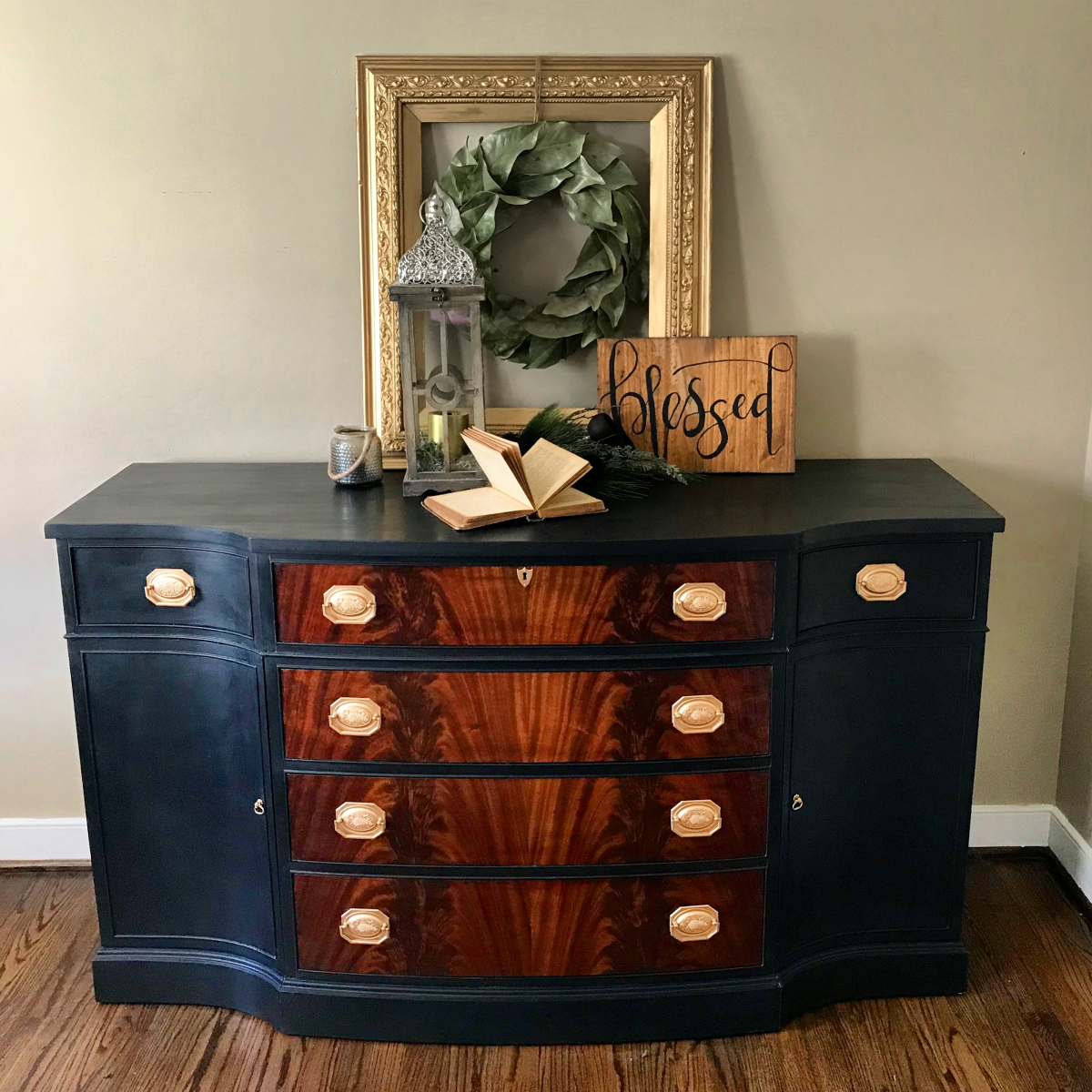 Flame Front Mahogany Buffet
