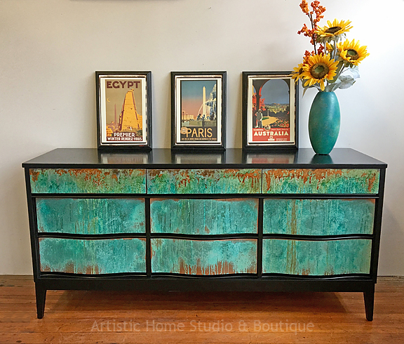 Patina & Rust Mid-Century Dresser/Console