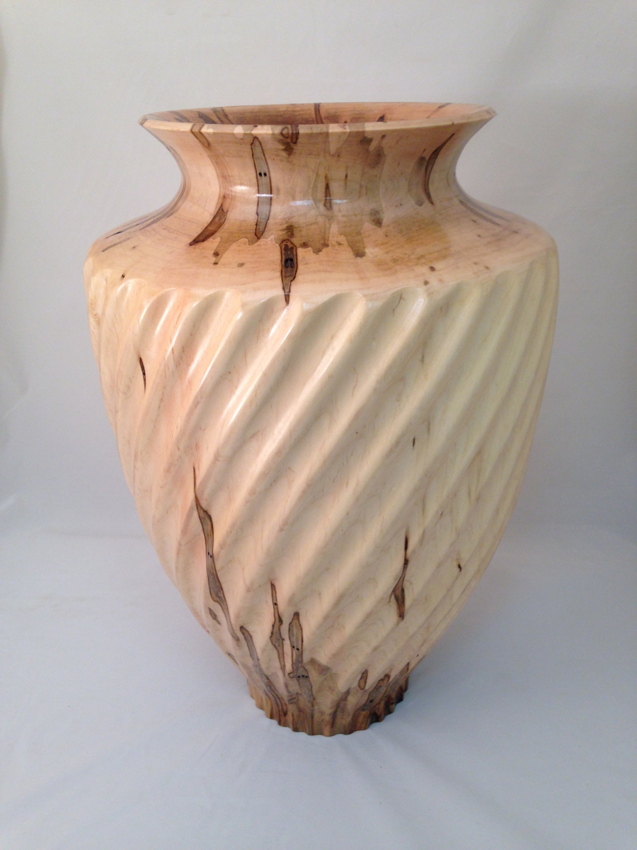 Ambrosia Maple Spiral Fluted Vase