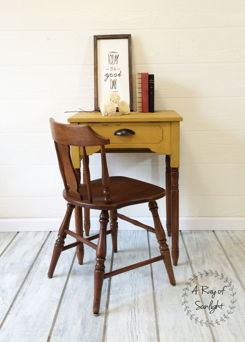 Mustard Yellow Chippy Desk