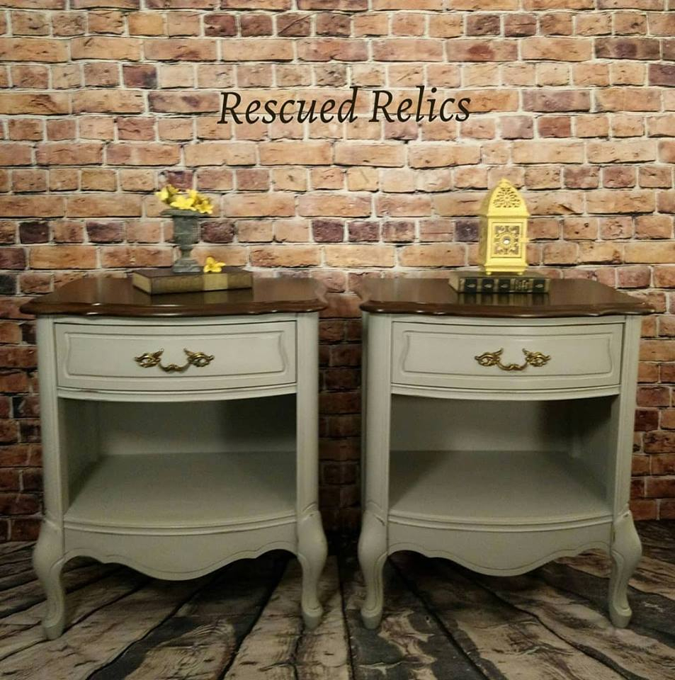 Two toned nightstands