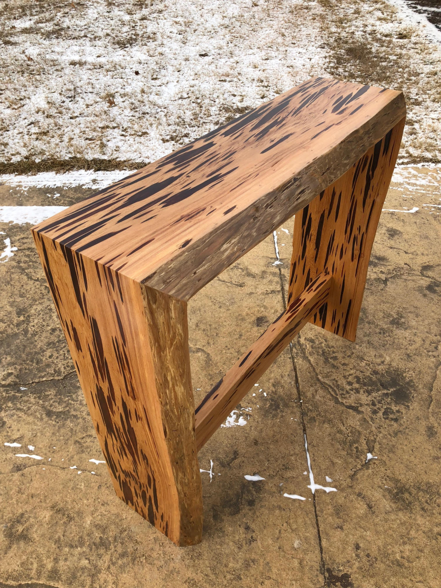 Pecky Cypress Hall Table
