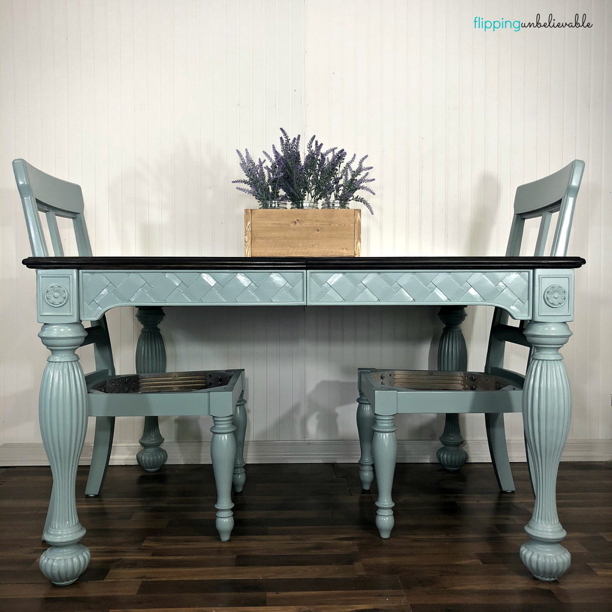Persian Blue Table with Chairs