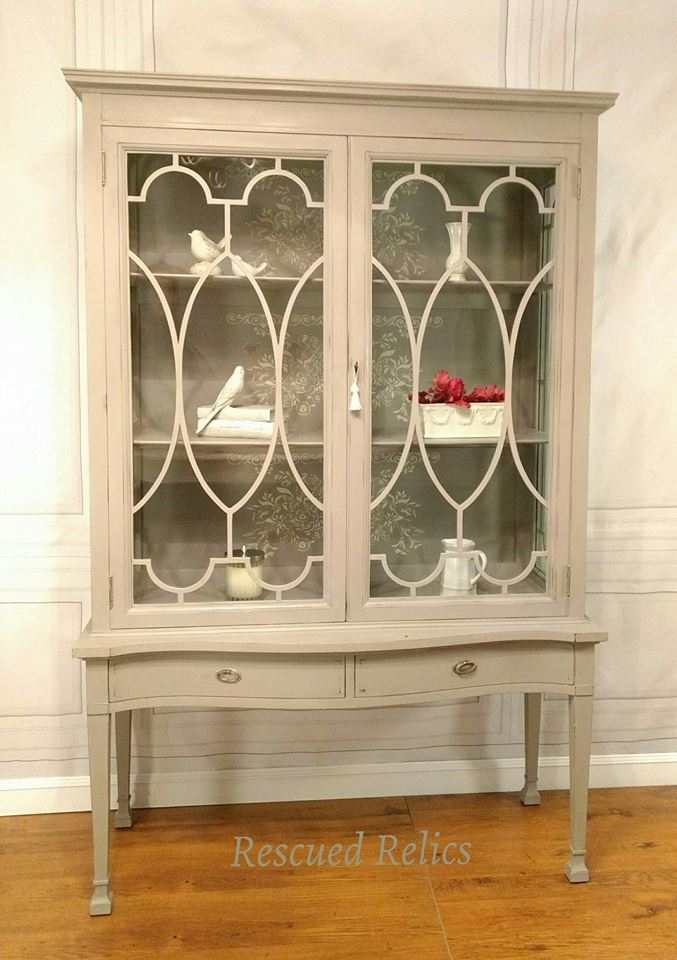 Stenciled Cabinet