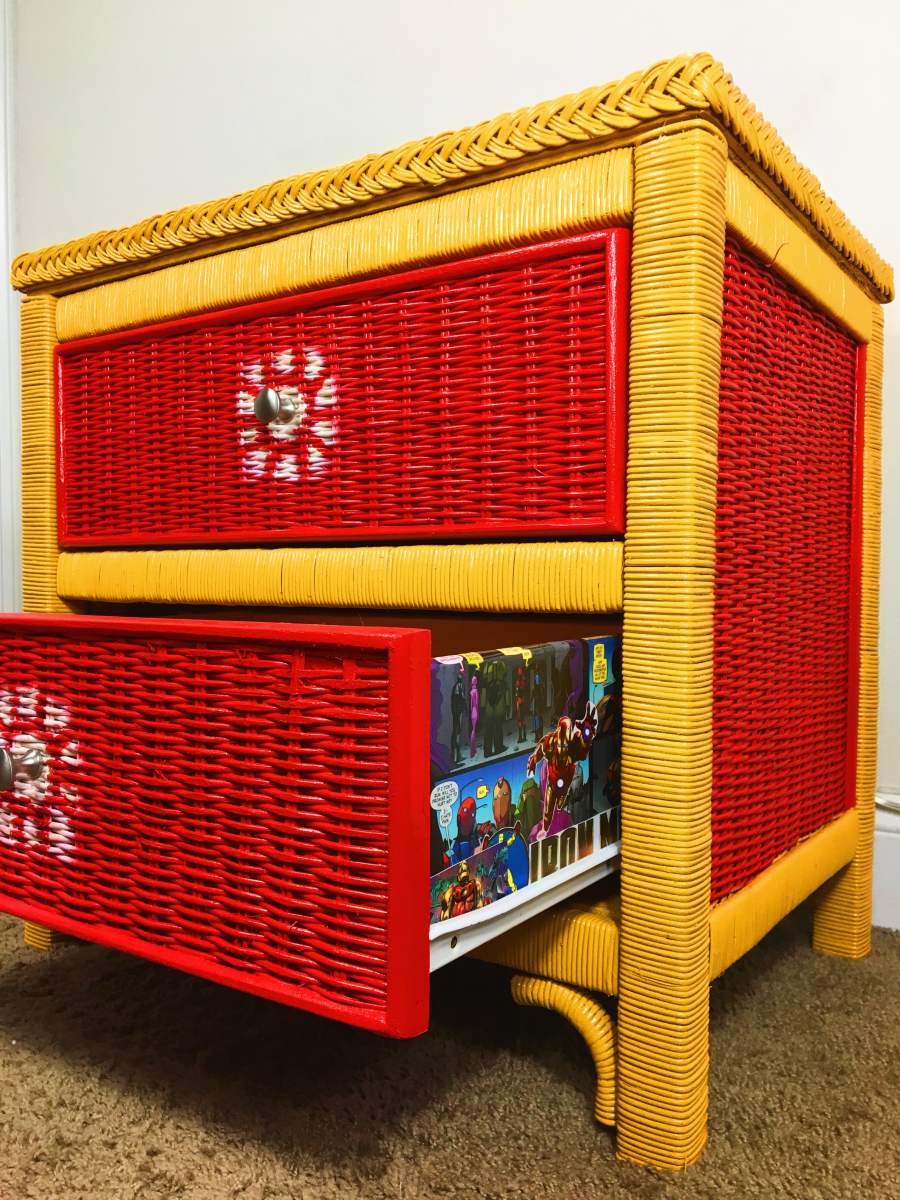 Iron Man Themed Nightstand | Ashley Makes It