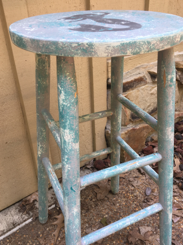Seawashed Mermaid Bar Stool