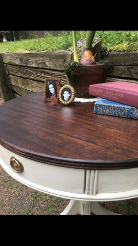 Antique Villa Drum Table