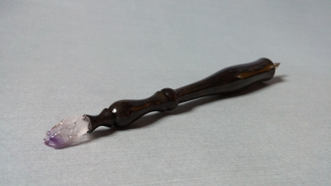Ebony and Amethyst Dip Pen