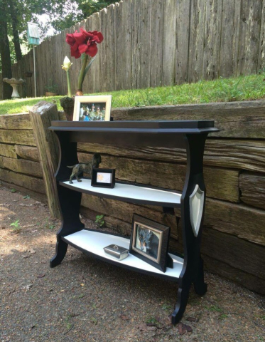 Black and White Console Table