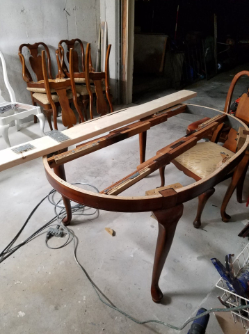 Top off and all secured ready to assemble the top
