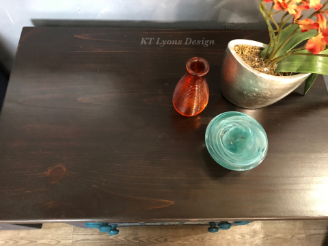 Java Gel stained tabletop