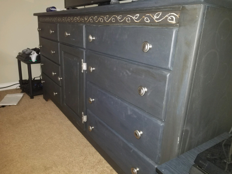 Close up of dresser
