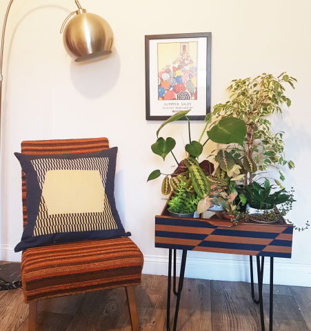 Vintage drawer side table