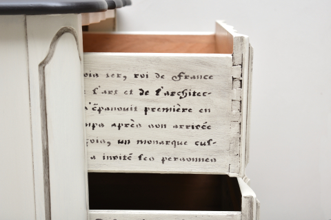 French Script Stencil