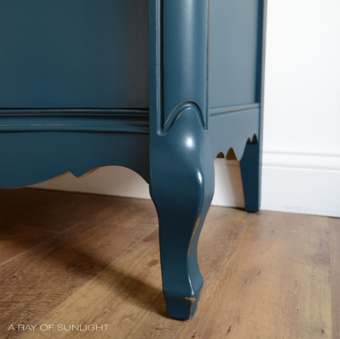 Navy Blue French Provincial with Gold Hardware