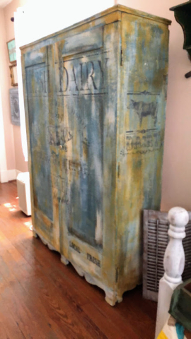 Antique Farm Fresh Cupboard