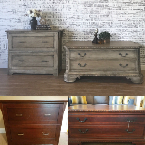 Before and after.