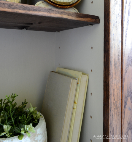 Gun Cabinet Transformed into Farmhouse Cabinet