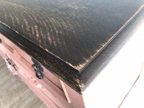 General Finishes Espresso Wood Stained Solid Oak Top