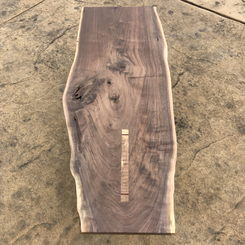 Tri-Leg Walnut Coffee Table