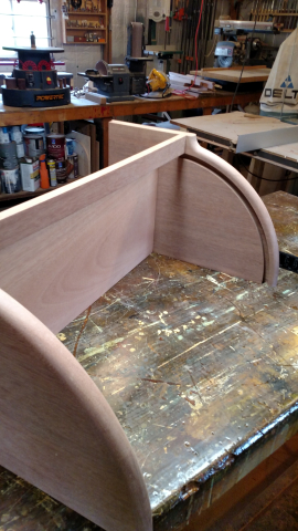 Building the roll top frame