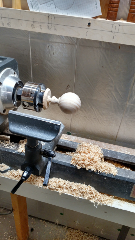 Turning finials