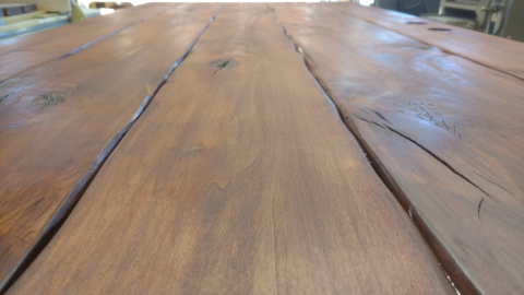 stain applied