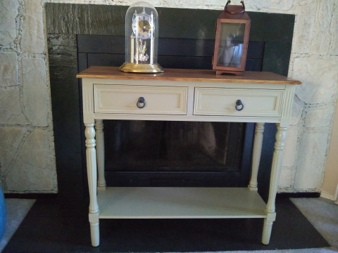 Pretty little farmhouse console table