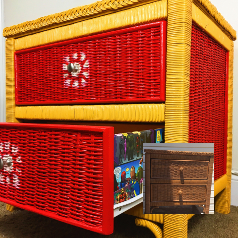 Iron Man Themed Nightstand | Ashley Makes It | Before & After