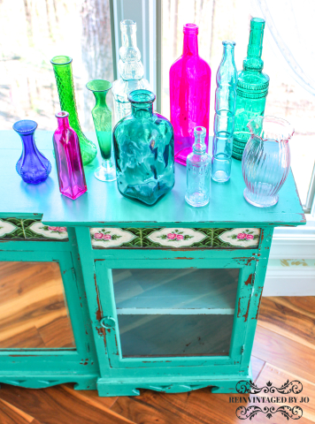 Patina Green Rustic Bookshelf