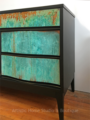 Patina & Rust Mid-Century Dresser/Console