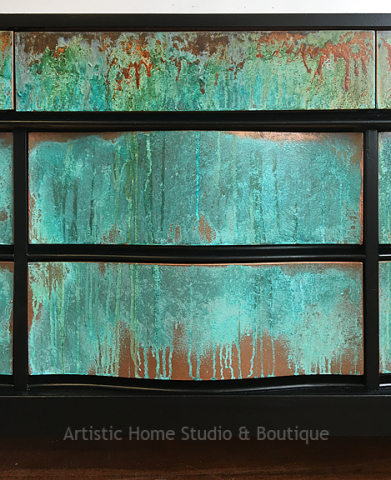 Patina & Rust Mid-Century Dresser/Console