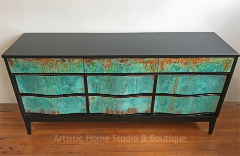 Patina & Rust Mid-Century Dresser/Console