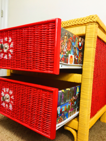 Iron Man Themed Nightstand | Ashley Makes It