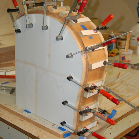 Under Construction - making a bent lamination leg