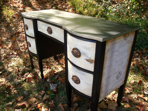 Full view of the desk