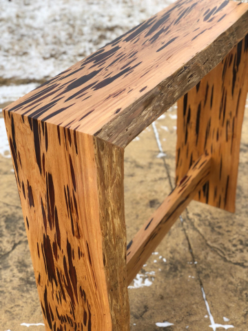 Pecky Cypress Hall Table