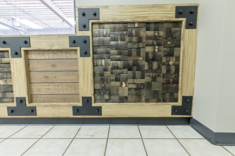 Cobblestone Stave Panel Right