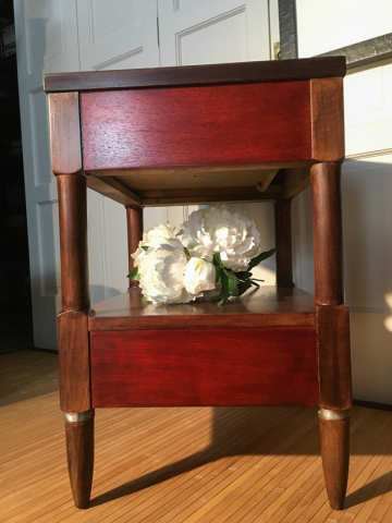 Side View Cinnamon Dye Stain
