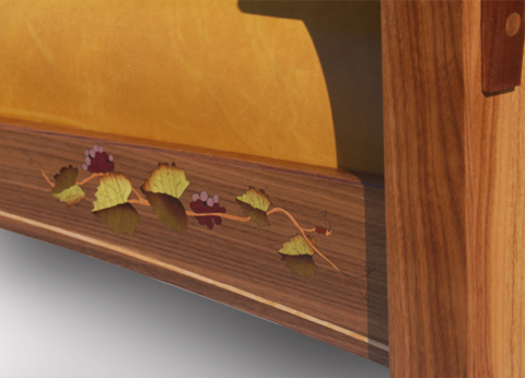 Stretcher Marquetry Close-Up