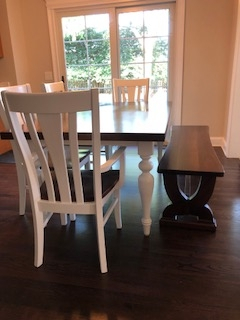 Walnut and Maple kitchen table